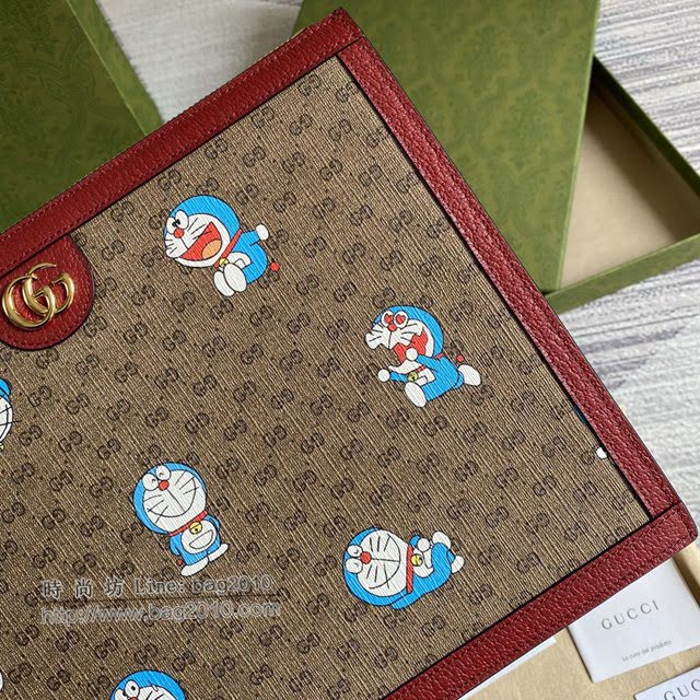 Gucci专柜新款女包, 古驰哆啦A梦拉链流苏手拿包 647804  gdj1603